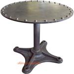 Vintage antique industrial dining table-IVF--008