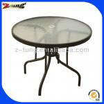 ZT-1030T aluminum round glass diner table