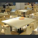 Baotrol modern design solid surface restaurant table/Artificial marble coria quartz able top
