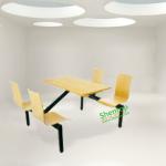 ShenTop 4-seater Fast Food Furniture,Fast Food Restaurant Table And Chair JCF005