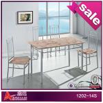 1202-14S unique metal 4 seaters designer kitchen tables