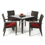 Outdoor rattan Restaurant table and chairs