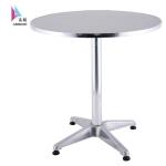 GXT-003 Alu.round bar table alu.glass table-GXT-003