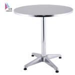 GXT-003 Alu.round bar table alu.glass table