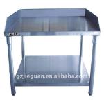 brushed stainless steel work table