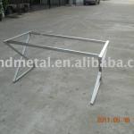 stainless steel table stand, table frame X-shelf-X-shelf