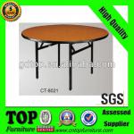folding wooden round hotel table CT-8021