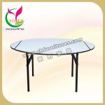 Banquet round dining table, square plywood foldable dining table YC-T06