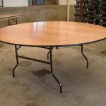 ROUND TIMBER TABLE