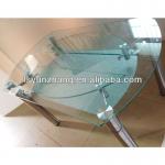 glass top extendable square restaurant table