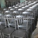 Silver Wooden Napoleon Chair For Party Wedding Chair