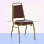 Stacking Leather Restaurant Chair In Steel