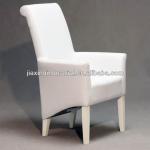 hot sale white leather restaurant dining chair 641
