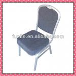 stack chair silver frame gray color fabric