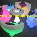 lighted color chair/hotel seater/glow cafe furniture-GR-PL61
