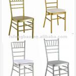 fashion style wedding chair in silvery bamboo style chair gold oil paint chivari chair brown and grey chequering design cusion-FB-B012