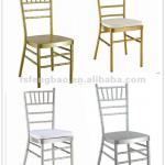 fashion style wedding chair in silvery bamboo style chair gold oil paint chivari chair brown and grey chequering design cusion