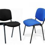 Chair NIZA AM, upholstered KR in black or blue color