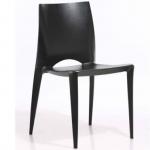New design Plastic Black Chair Restaurante full PP chair(1547