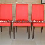 Red PU leather stacking chair event chair banquet chair XA3282