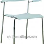 Modern Chromed Frame Plastic Leisure Coloured Chairs