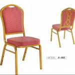 Fabric Dining Chair with golden color frame