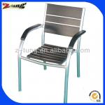 aluminum polywood armrest chair for restaurant ZT-1043C