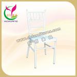 High class white aluminum tiffany chair with cushion YC-A22