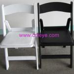 padded resin folding chair-L-1