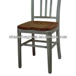 navy wood chair, navy chair, tolix dining chair-MX-0751W