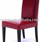 Red leather restaurant chairs(GK713)