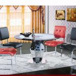 Stainless steel modern restaurant tables and chairs