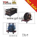 Hotel trolley/table trolley/chair trolley-glass tuntable trolley