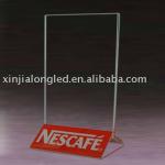 acrylic menue holder or acrylic table stand menue holder