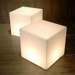 LED cube 40cm, PE cubes with lights