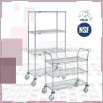 NSF hospital stainless steel medical trolley