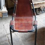 Leather seat chair