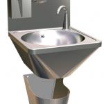 Stainless steel washbasin