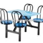 Cafeteria Table 4 Seater c/w Backrest-