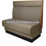 Modern leather restaurant sofa booth-HXS-P-7