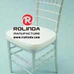 Silver Wood Chiavari Chair with Cushion