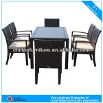 outdoor furniture rattan furniture table set for restaurant-2107+FC009