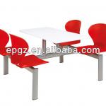 metal cafe restaurant table chair, Metal frame cafe table for 4 person