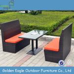 restaurant furniture, PE rattan with aluminum frame for hotel use