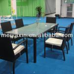 MYX12-118 PE Rattan used restaurant table and chair