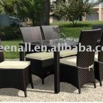 wicker rattan restaurant dining set