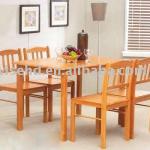 (W-5S-91) solid wood restaurant table set