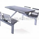 canteen table,stainless steel-4-small back-fast food table