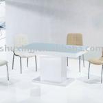 Restaurant Sets/Glass dining table-ST-5,SC-10