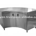 Stainless steel Round Counter Cabinet-